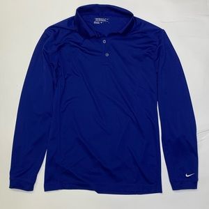 Nike tour performance long sleeve golf polo. Size small. Color blue